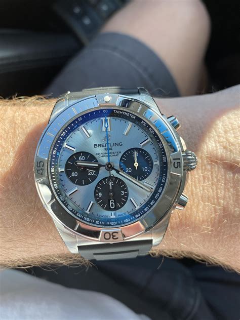 breitling submariner watch - breitling ice blue chronomat.